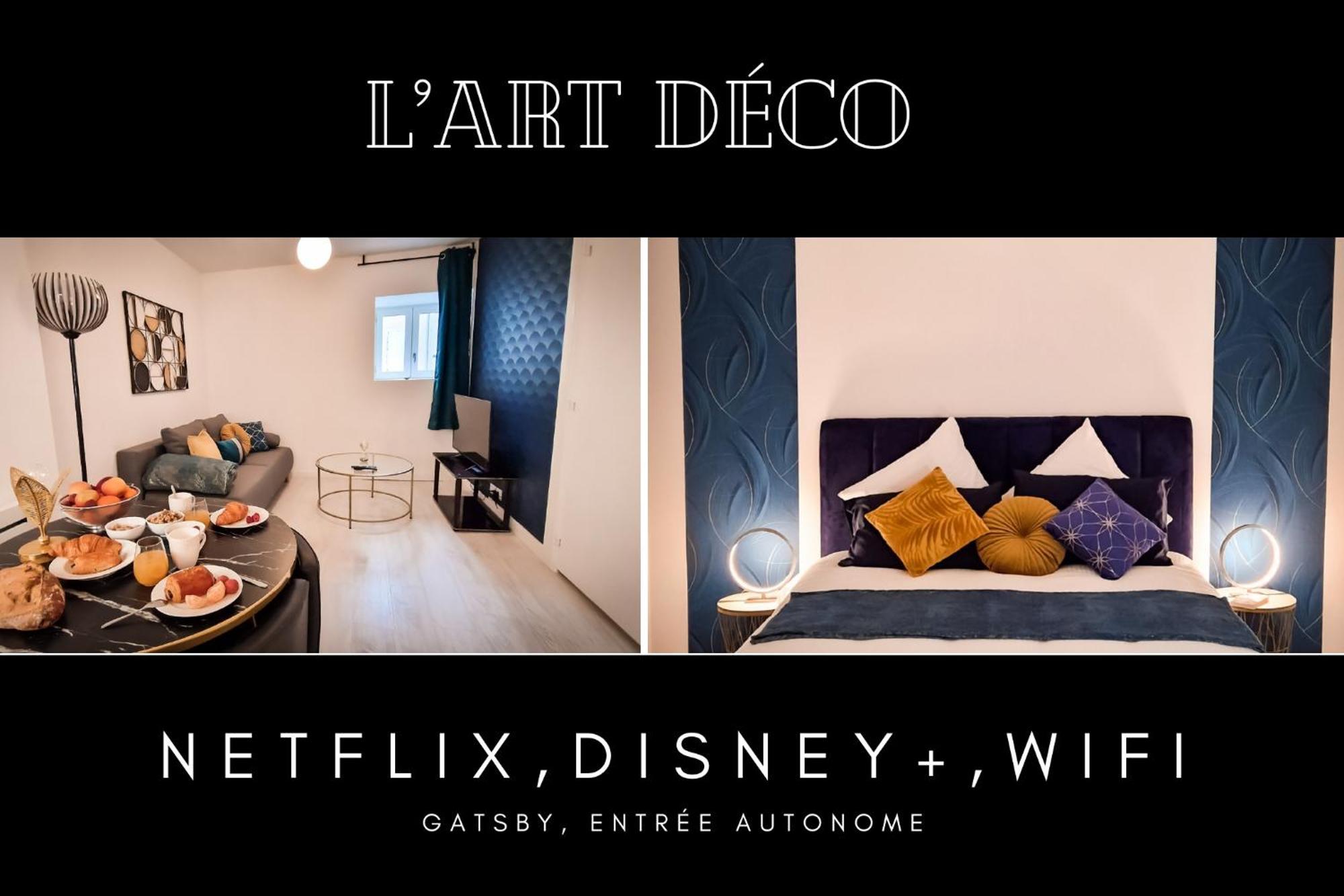L'Art Deco 3 Etoiles Wifi, Netflix, Disney, Coeur De Bastide Villefranche-de-Rouergue Exterior photo